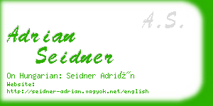 adrian seidner business card